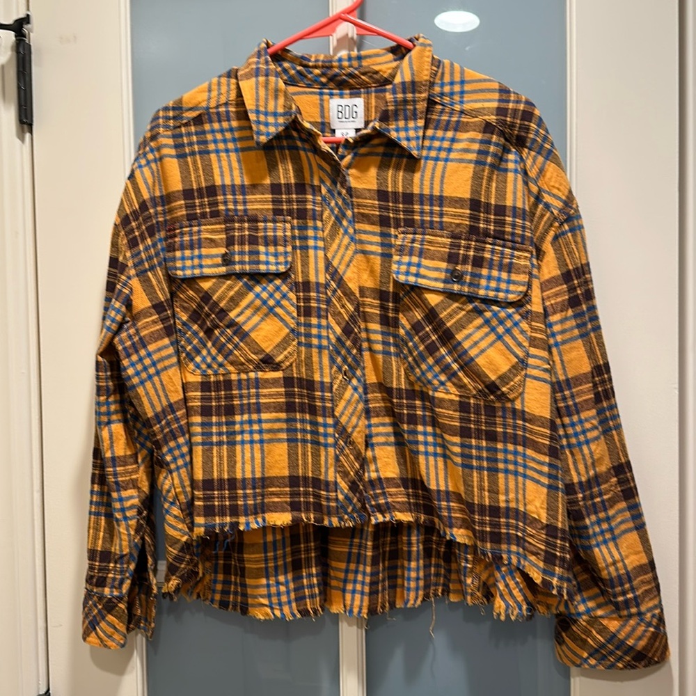 NWT BDG Women’s Flannel Button Down size S/P